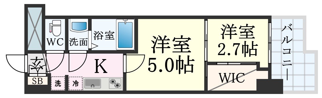 兵庫駅 徒歩7分 2階の物件間取画像