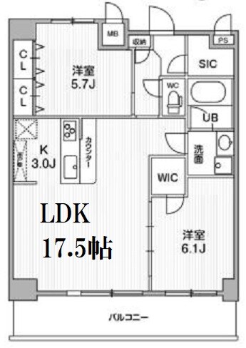 ラドゥセール西宮北口の物件間取画像