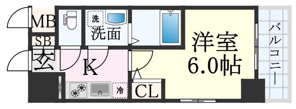 兵庫駅 徒歩9分 2階の物件間取画像