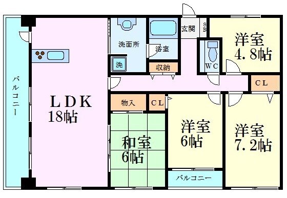 芦屋駅 徒歩6分 1階の物件間取画像