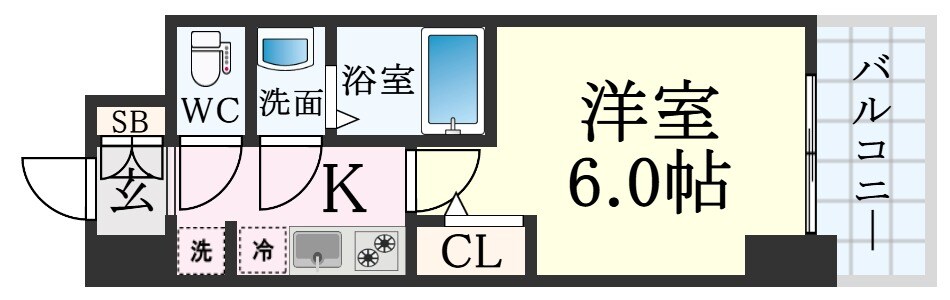 高速神戸駅 徒歩2分 7階の物件間取画像