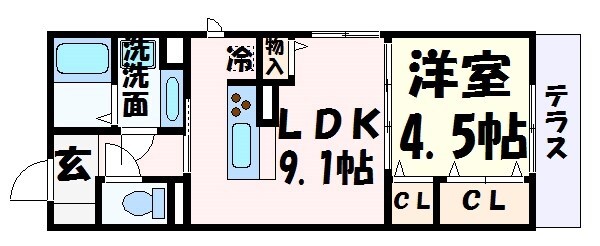 新神戸駅 徒歩4分 3階の物件間取画像