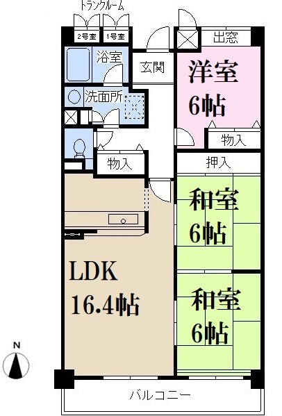 ブランドールの物件間取画像