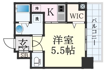 兵庫駅 徒歩10分 13階の物件間取画像