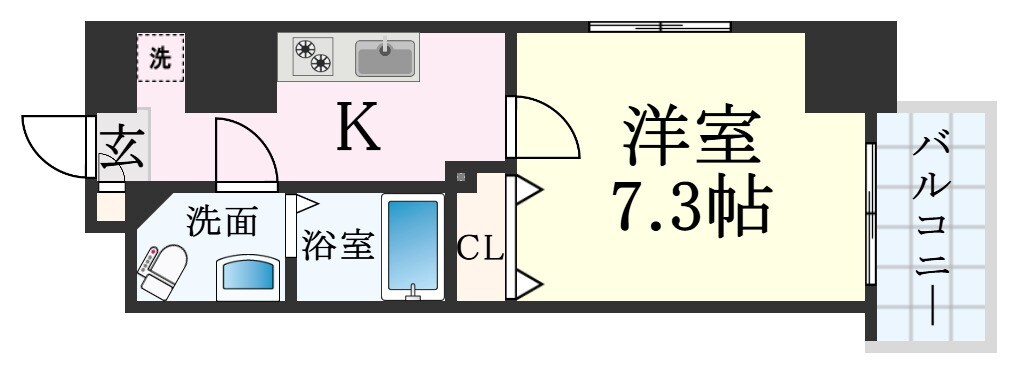 神戸駅 徒歩5分 2階の物件間取画像
