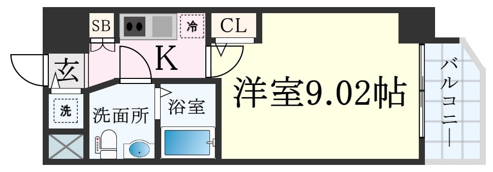 三ノ宮駅 徒歩10分 12階の物件間取画像