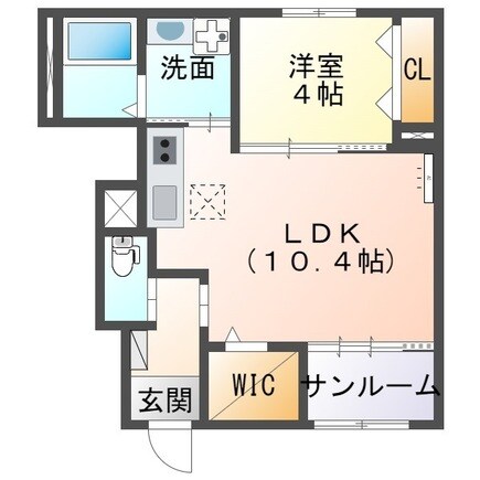 住吉駅 徒歩15分 1階の物件間取画像