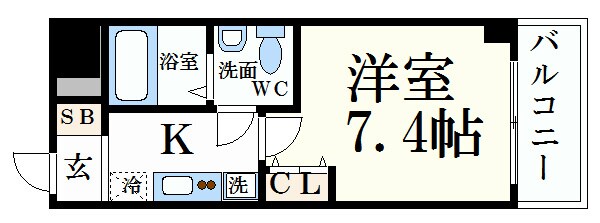 山陽姫路駅 徒歩1分 6階の物件間取画像