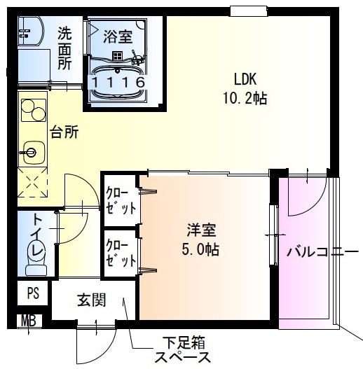 フジパレス西宮鳴尾町の物件間取画像