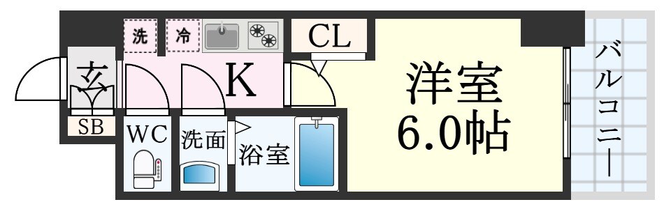 高速神戸駅 徒歩2分 8階の物件間取画像