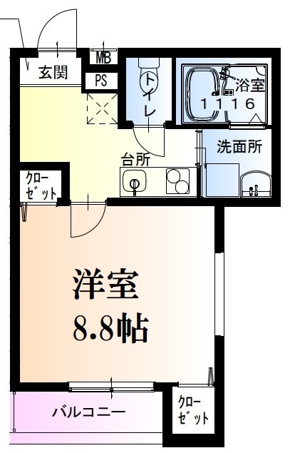 フジパレス西宮鳴尾町の物件間取画像