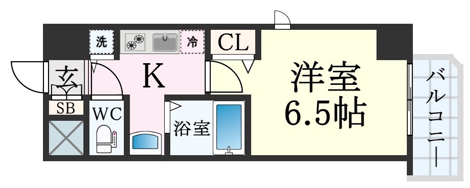 新開地駅 徒歩3分 2階の物件間取画像