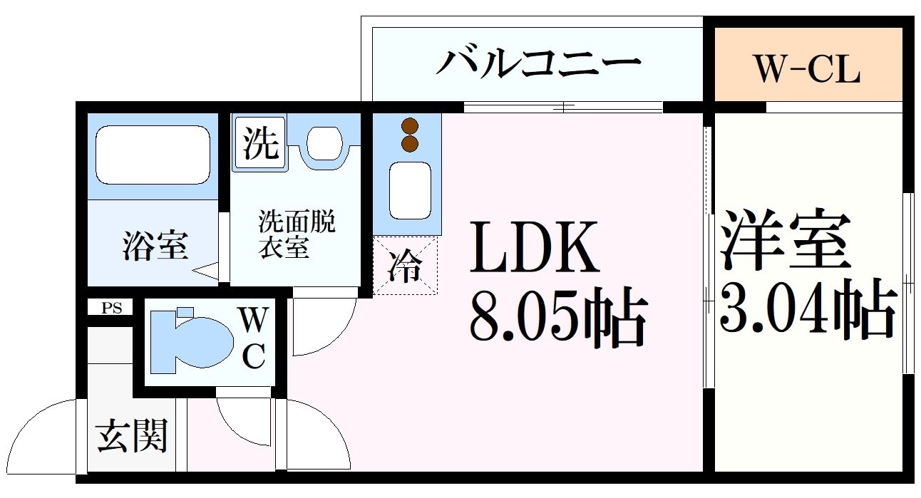 エスフラットさくら夙川の物件間取画像