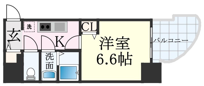 兵庫駅 徒歩5分 9階の物件間取画像