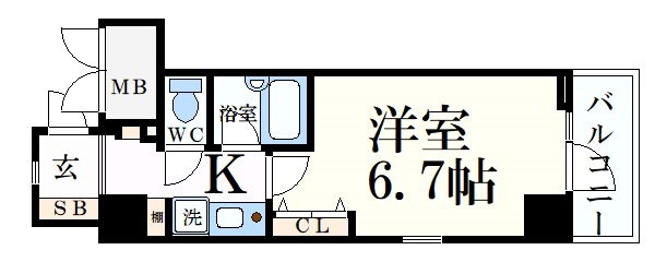 神戸三宮駅 徒歩9分 3階の物件間取画像