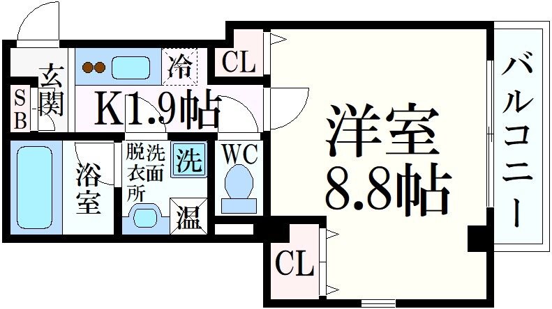 深江駅 徒歩5分 3階の物件間取画像