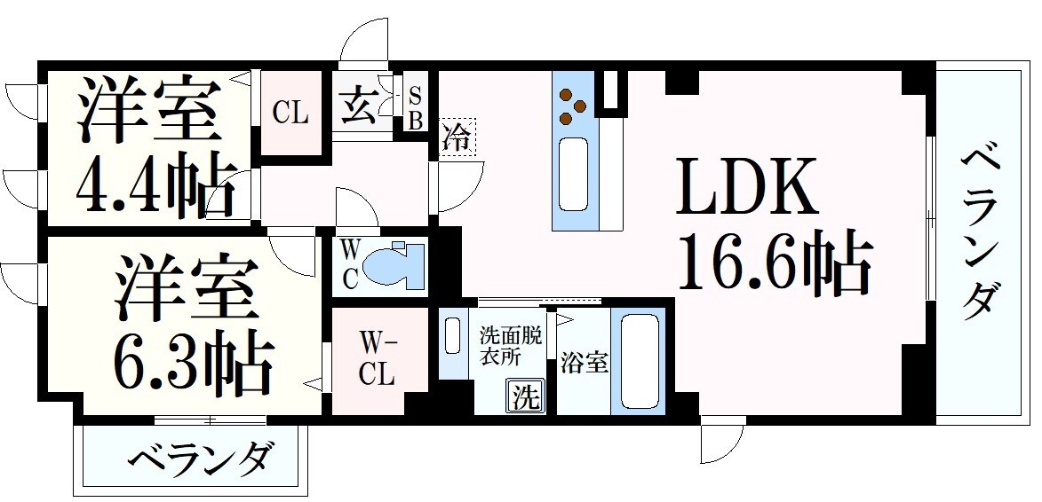 芦屋駅 徒歩10分 5階の物件間取画像