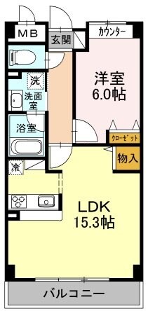 ミント甲子園三番町の物件間取画像