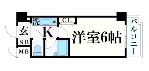 神戸三宮駅 徒歩9分 3階の物件間取画像