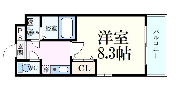 六甲道駅 徒歩3分 4階の物件間取画像