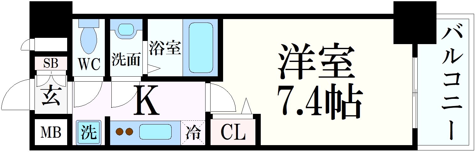 上沢駅 徒歩3分 4階の物件間取画像