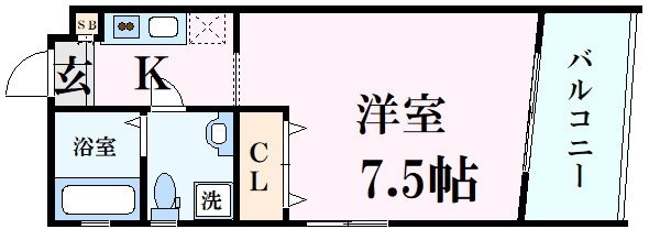 ベニッシモ西宮の物件間取画像