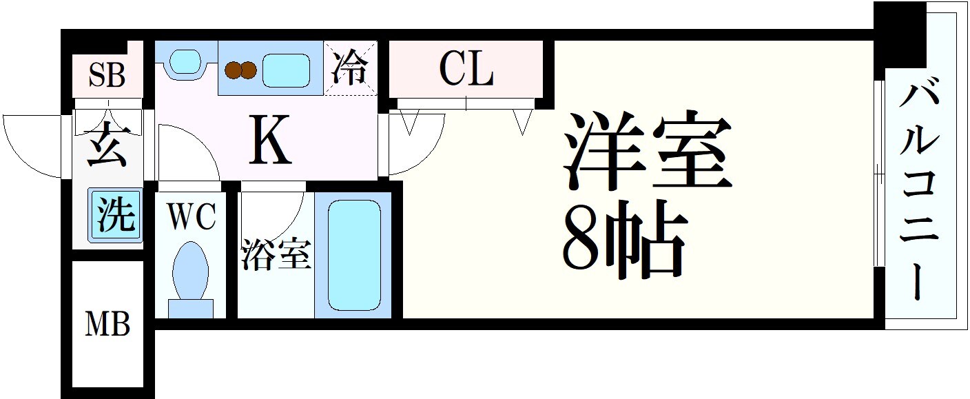 六甲道駅 徒歩5分 3階の物件間取画像