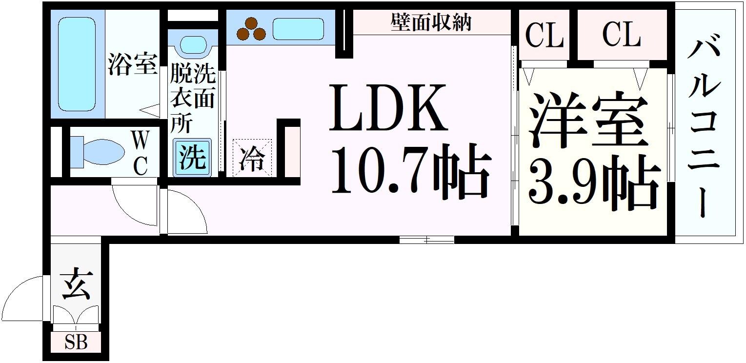 アンベリールの物件間取画像