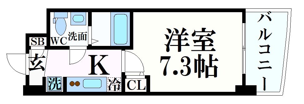 神戸駅 徒歩10分 8階の物件間取画像