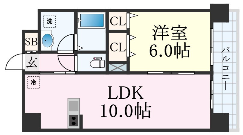 三ノ宮駅 徒歩10分 4階の物件間取画像