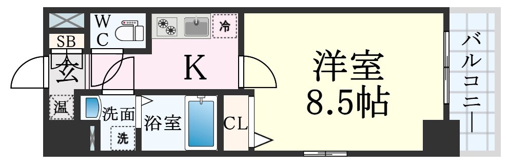 神戸駅 徒歩4分 4階の物件間取画像