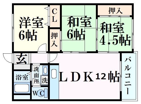 リョウジュ名次の物件間取画像