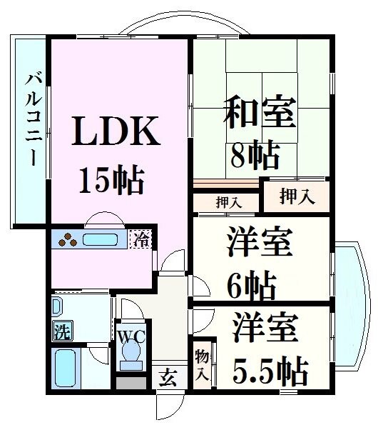 メゾンドール夙川台の物件間取画像