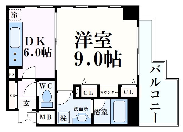 神戸三宮駅 徒歩11分 4階の物件間取画像