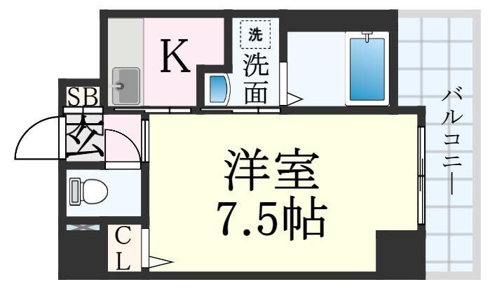 新開地駅 徒歩5分 1階の物件間取画像