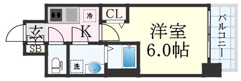 レジュールアッシュ神戸ヴィヴァンの物件間取画像