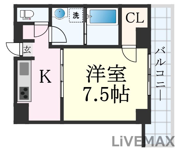 ヴィラマリア高徳町の物件間取画像