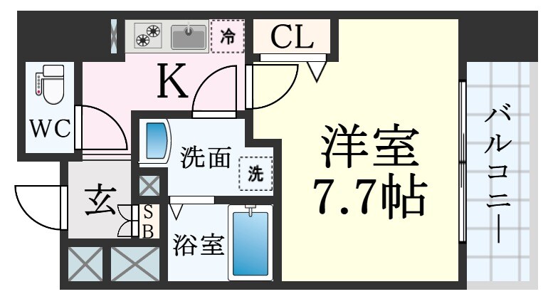 元町駅 徒歩9分 2階の物件間取画像