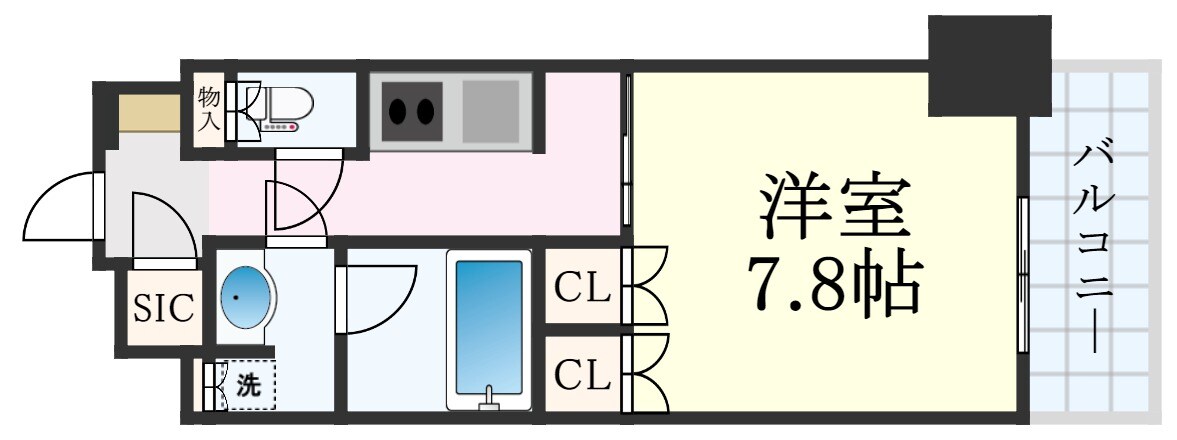 プラネソシエ神戸元町の物件間取画像