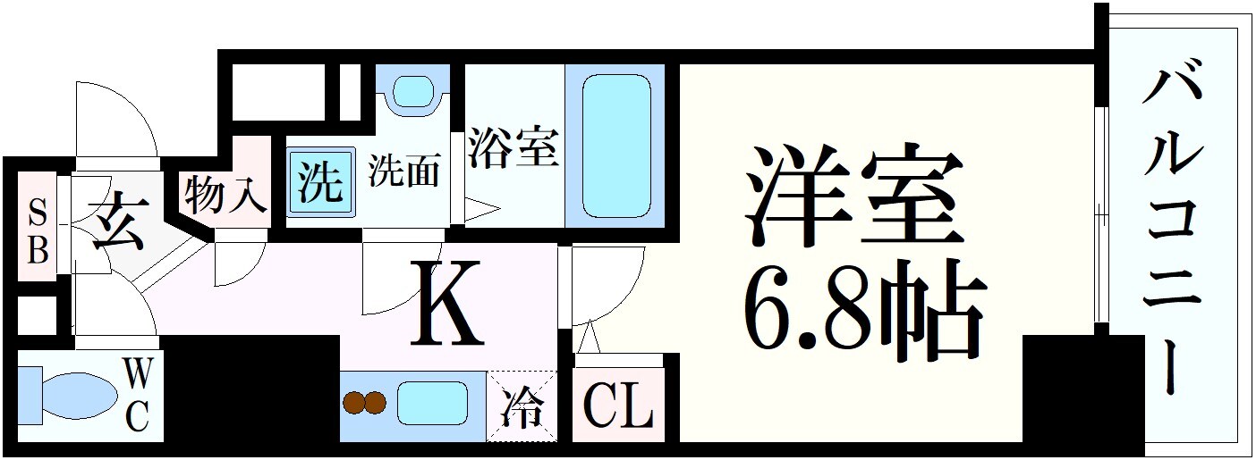 S-RESIDENCE神戸元町の物件間取画像