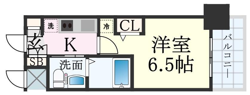 神戸駅 徒歩5分 2階の物件間取画像