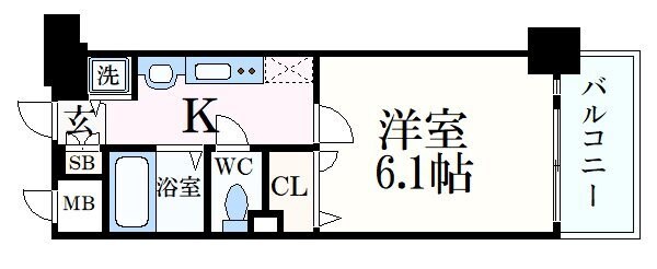 新開地駅 徒歩4分 7階の物件間取画像