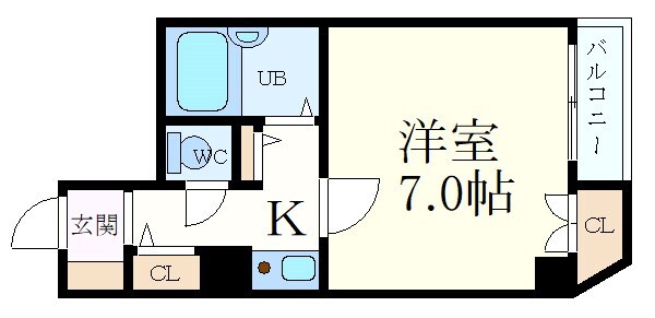 ブロスコート住吉の物件間取画像