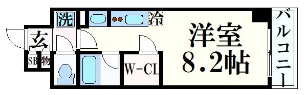 神戸駅 徒歩10分 8階の物件間取画像