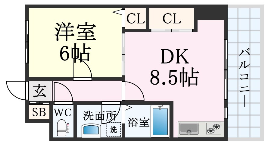 神戸駅 徒歩13分 7階の物件間取画像