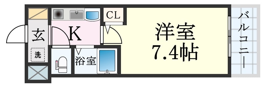 新神戸駅 徒歩1分 4階の物件間取画像