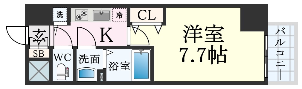 三ノ宮駅 徒歩10分 5階の物件間取画像