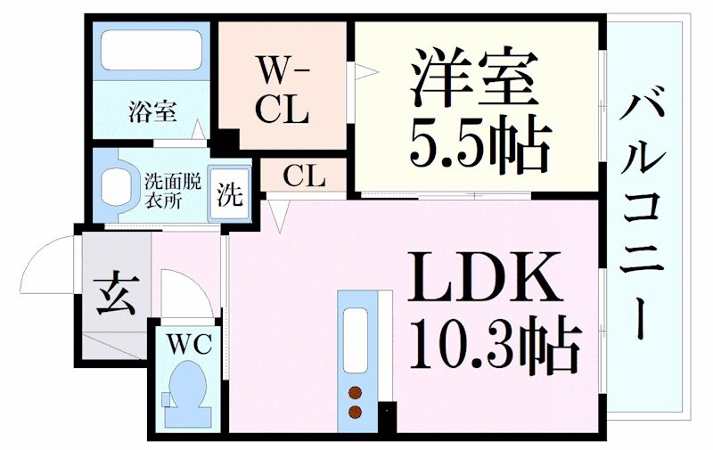 青木駅 徒歩5分 2階の物件間取画像