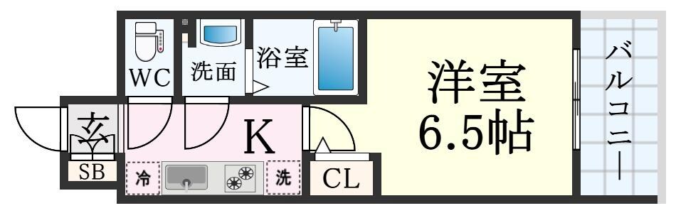 新開地駅 徒歩2分 5階の物件間取画像