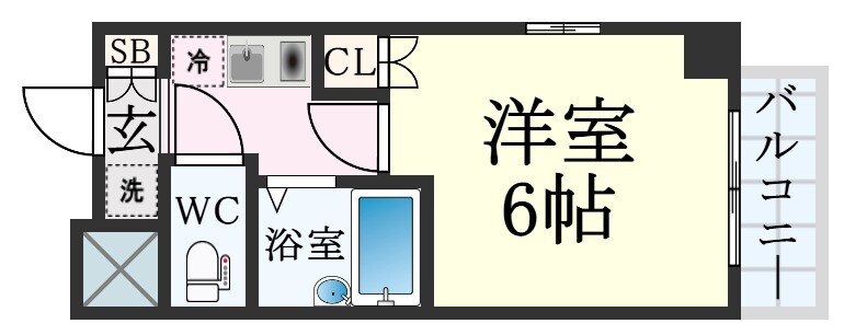 神戸駅 徒歩9分 4階の物件間取画像